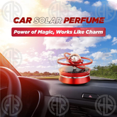 Solar Magnetic Levitation Alloy Car Air Freshener Long Lasting Rotating Fragrance